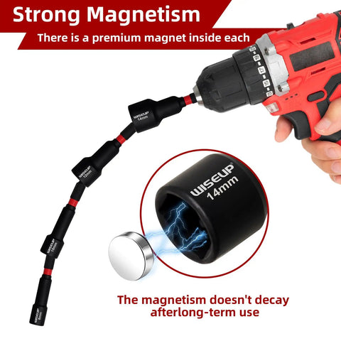 Beast Pro Grade Heavy Duty 29 Piece Magnetic Nut Driver Set with strong magnetism feature shown.