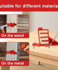 Image showing 10 Pack Multi Cable Staples With Steel Nails installing on wood and metal for easy cord management.