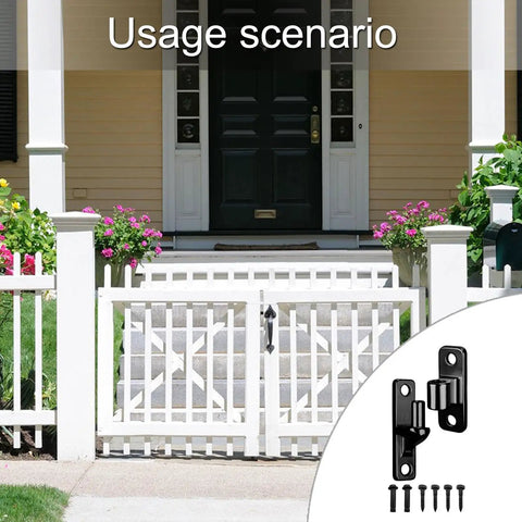4 Pack Outdoor Gate Hinges Stainless Steel Heavy Duty For Farm Garden Wood Gates Easy Install DIY Friendly With Screws Included