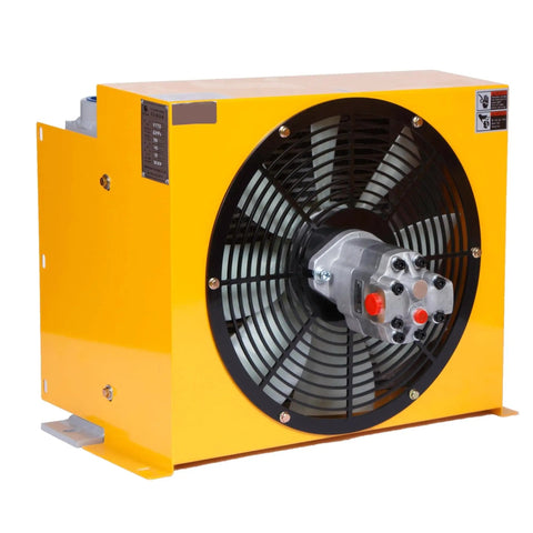 Industrial Air Oil Cooler With Fan 250 L Per Min Flow Aluminum Plate Heat Exchanger For Hydraulic Systems Heavy Duty Radiator Cooling A Real Workhorse For Wide Equipment And Machinery Applications AC220 Compatible