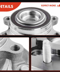 Front Wheel Bearing And Hub Assembly Set For Chevy Colorado 2009 2012 And GMC Canyon 2009 2012 6 Lug 2 Front RWD Only High Load Roller Bearing