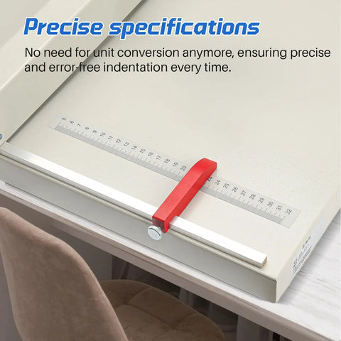 Top Shelf Manual Creaser With Straight Up 1mm Precision Scoring And Easy Grip Auto Rebound Handle Heavy Duty rust-proof steel frame with ruler.