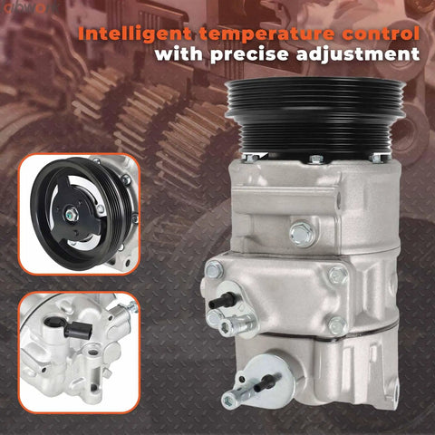 Beefed Up AC Compressor With Clutch Co 4574Jc Dual Pulley Build For Volkswagen Jetta Golf And Passat R32 25 Liter Engines 2005 To 2014.