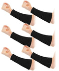 Three Pairs Of Heavy Duty Arm Protectors For Thin Skin And Bruising Cut Resistant Forearm Sleeves Level Five Burn Protection Black