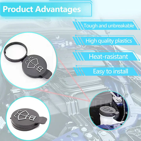 Windshield Washer Fluid Cap Replacement For GM Rides And SUVs, Reservoir Tank Cap For GMC Chevrolet Cadillac Buick Models