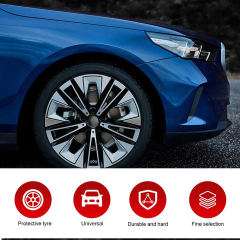 Fresh Dope Matte Black American Flag Wheel Center Cap Stickers 4 Pack 56Mm close-up on stylish car wheel hub with sleek finish
