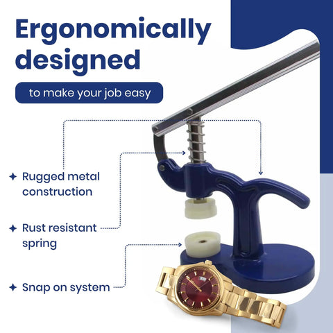 Watch Back Closer Tool For Easy Clasping And Case Closure Portable Wrist Watch Press for Quick Safe Cover Installation
