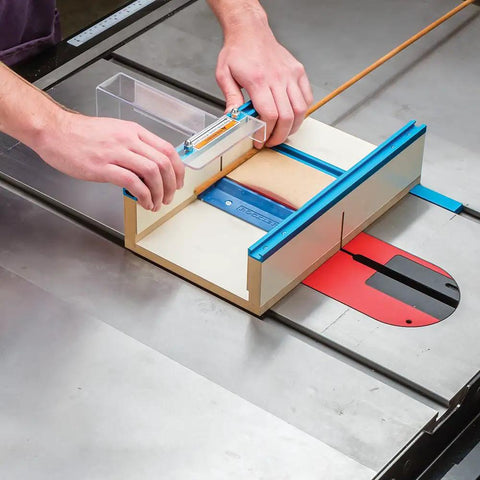 Crosscut Sled Kit For Table Saw With Blade Guard And Miter Track Stop Zero Clearance Support For Tiny Parts And Fine Cuts Pro Grade Accessory