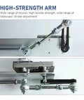 High-strength arm detail of Heavy Duty Reciprocating Linear Actuator 12 Volt 24 Volt DC Motor with adjustable stroke.