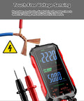 Upgraded 2026 Digital Multimeter Tester With 6000 Counts True RMS AC DC Voltage NCV USB C Rechargeable display showing readings