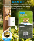 Smart WiFi Hose Timer For Garden Irrigation With Brass Inlet And Outlet, Works With HomeKit, Alexa And Google Assistant