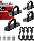 304 Stainless Steel Pad Eye Hooks Set Of 8 For Ceiling Hammock Swing And Plant Hangers Rugged Heavy Duty M5 Marine Hardware