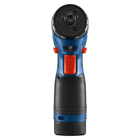 Front view of 12V Max Brushless 1 Quarter Inch Hex Two Speed Screwdriver Kit with dual 2.0Ah batteries, lightweight pro torque