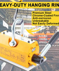 Industrial Grade Permanent Lifting Magnet With Easy Release Lever, Badass Steel Grapple For Shop Cranes And Hoists, No Sweat Handling Up To Two Thousand Kilogram Loads, 400kg capacity.