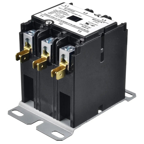 Three Pole 40 Amp 240V AC Definite Purpose Contactor For Air Conditioner Condenser with beefy heavy duty HVAC coil