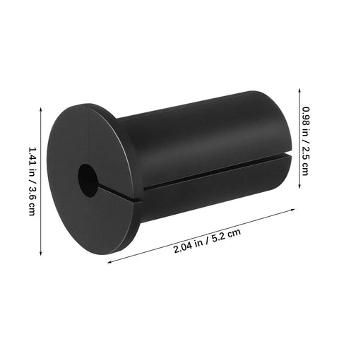 Heavy Duty Silicone Wall Cable Grommet Kit with 4 Tear Resistant Hole Covers For Messy Cord Management Easy Install Wire Concealment Hack That Looks Super Clean And Totally Dope In Any Room. Black silicone cable grommet, 2.04 x 1.41 in