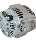 Front view of 130 Amp 12V Alternator Replacement For Hyundai Azera Entourage Santa Fe Sonata Veracruz Kia Sedona Sorento Beefy Drop In Auto