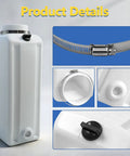 Oil Reservoir Tank With Hose Clamp And Wrench Tool Compatible With Duro Power Units Replacement For Eagle Lifts Auto Lift