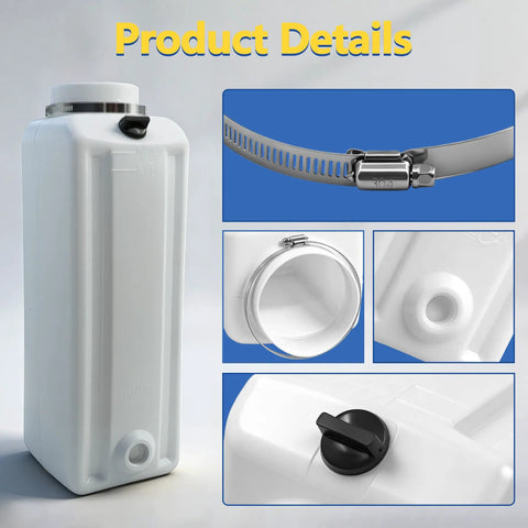 Oil Reservoir Tank With Hose Clamp And Wrench Tool Compatible With Duro Power Units Replacement For Eagle Lifts Auto Lift