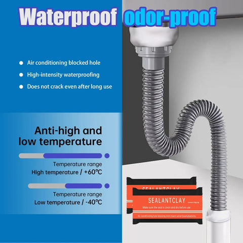 All Purpose Waterproof Sealing Putty For Quick Home Repairs The Go To Mending Mud For Duct Gaps Wall Holes Drains And AC Piping White Pack Of 8 A Simple Sturdy Hole Fix That Really Sticks