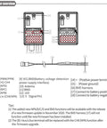 Diagram of 8 Channel 2.4GHz RC Receiver With PWM PPM IBus Output For Cars And Boats AFHDS 3 Compatible showcasing signal channels and connections.