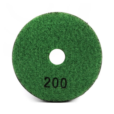 Durable 4 Inch Turbo Segment Grinding Disc With Sintered Metal Bond For Concrete Stone Surfaces Dry Wet Polishing Wheel Grit 100 To Smooth Rough Edges Fast green grinding pad with 200 grit rating