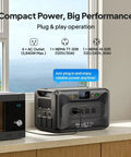 Apex 300 Solar Generator Bundle With B300K Expansion Battery And Alternator Charger Hella Reliable Off Grid Power Setup For Camper Vans And Cabins No Sweat Plug And Play Charging Anywhere on kitchen counter, with microwave.