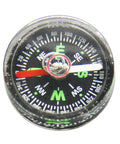 Compact Bubble Compass For Hiking And Camping, Ultra Portable Pocket Navigation Tool With Clear Green Dial, top view