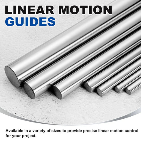 Heavy Duty Solid Case Hardened Chrome Plated Linear Motion Rod 25mm X 300mm 0.98in X 11.81in For CNC DIY Projects 3D Printers Model Cars And Planes Smooth Shaft Guide For Precise Reliable Motion, chrome rods