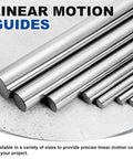 Two 20mm By 400mm Linear Motion Rods Chrome Plated Solid Case Hardened Shaft Guide For CNC Rigs DIY Projects 3D Printers Model Cars And Planes Smooth Durable And Precise shown as chrome steel rods