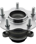 Front view of Rear Wheel Bearing Hub Assembly For Nissan Rogue And Rogue Sport FWD 2014 Through 2019 with 5 lug bolt pattern.