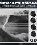 Car with Caliper Pin Boot Kit 4 Piece With O Rings, Brake Caliper Slide Pins And Bushing Set, dust and water protection