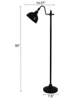 Sweet Matte Black Steel Pharmacy Floor Lamp Featuring Matching Metal Shade And Easy Rotary Switch Ideal For Brightening Up Your Living Room Office Or Cozy Reading Nook With Vintage Meets Modern Vibes
