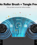 V2 Robot Vacuum Cleaner With Tangle Free Suction And Ultra Slim Two Point Nine Nine Inch Profile 120 Minute Runtime Self Charging Design Ideal For Pet Hair And Hard Floors