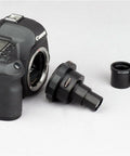 Camera Adapter For Microscopes SLR III 2X Magnification Metal T Mount 23.2mm with Canon DSLR and adapters