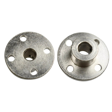 4 Pack Flange Shaft Coupling Set For Motor Shafts 8mm DIY Plug And Play Connector Kit with metal couplings close-up view
