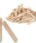 Dowel Pins One Quarter Inch By One And A Half Inch Fluted Hardwood Pegs For Woodworking And Model Building 100 Pack Pro Grade DIY Ready