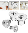 Stainless Steel Dowel Pin Set For Woodworking, Pro Grade Precision Transfer Plugs shown close-up with different angle views