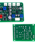Two Pack 35Mm VU Meter Stereo Audio Level Indicator With Backlit Display And Adjustable Gain Driver Board For Preamplifiers Computers MP3 Players And Dope DIY Audio Projects PCB front and back view