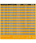 Versatile Vertical Electric Tapping Machine tap size chart for M2 to M48 details, showing dimensions and specifications