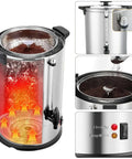Commercial Coffee Urn for Big Batch 100 Cup Coffee Maker Stainless Steel 15L Large Capacity Hot Water Dispenser with Removable Filter