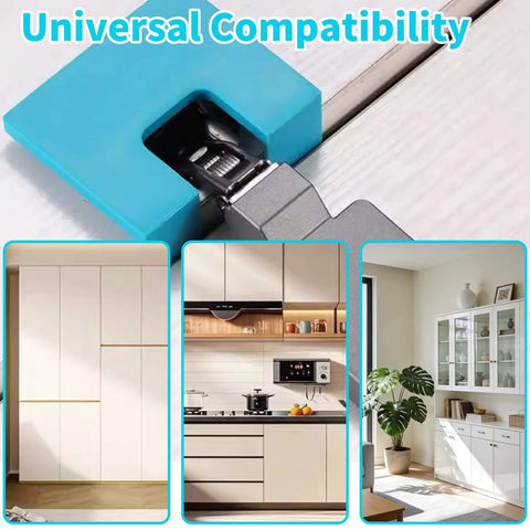 Adjustable Door Hinge Jig For Quick Installations And Precise Hinge Cutting, Magnetic Alignment Template With A 2Mm Groove