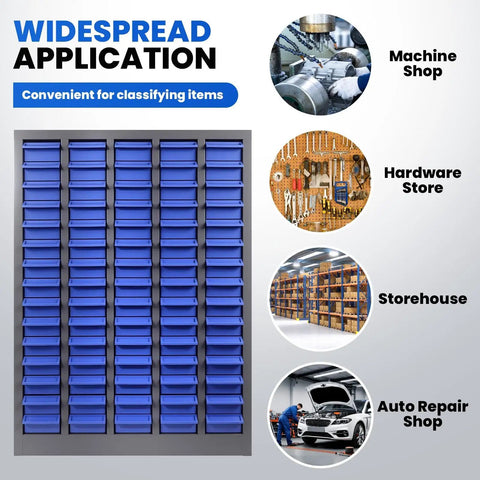 Heavy Duty Built Tough 75 Drawer Parts Cabinet With Removable Dividers for machine shop, hardware store, storehouse, auto repair shop