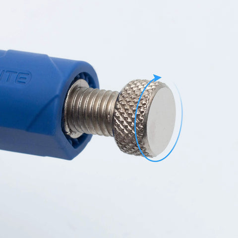 Close-up of locking welding pipe pliers' adjustable V-jaw