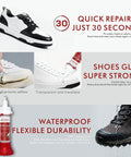 Thirty Second Rapid Shoe Glue For All Footwear Waterproof Clear Adhesive That Bonds Sneaks Boots Heels Leather Shoes In Seconds