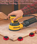 12 Pack Three Quarter Inch Bench Dogs With Non Slip Pads For Woodworking And MFT Tables, shown holding wood on workbench