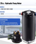 Heavy Duty Tough As Nails Hydraulic Pump Motor For Unidirectional RV Leveling Power Units With 12V DC Operation