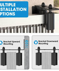Heavy Duty Sliding Gate Roller Guide Kit With Steel L Bracket And Adjustable Nylon Rollers for doors, shown with installation options