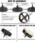 Assembly instructions for Bi-Metal Six And A Quarter Inch Hole Saw Kit With Dust Bowl Catcher For Recessed Lighting Pro Grade