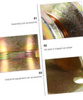 Close-up of Two Pack Groove Sliding Gate Rollers Track Wheels For Automatic Doors Built Tough Heavy Duty Wear Resistant